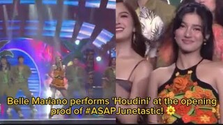 Belle Mariano performs 'Houdini' at the opening prod of #ASAPJunetastic! 🌼