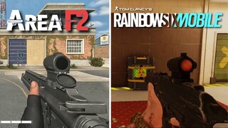 Area F2 vs. Rainbow Six Mobile Comparison (Original vs. Ripoff)