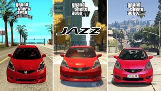 HONDA JAZZ GTA SA vs GTA 4 vs GTA 5