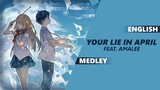 ENGLISH YOUR LIE IN APRIL medley [Dima Lancaster & AmaLee]