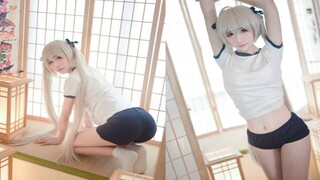 [Cos Collection] Miss Sister, girl in gymnastics uniform, Kasuga Ye Qiong (Sister Qiong), I'm done, 