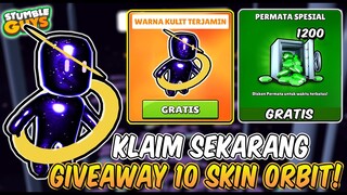 GIVEAWAY 10 SKIN SPESIAL ORBIT DAN CARA MENDAPATKAN STUMBLE PASS GRATIS - Stumble Guys