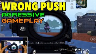 Wrong PUSH in Sanhok | Gampelay with Handcam | PUBG MOBILE - IPAD MINI 5