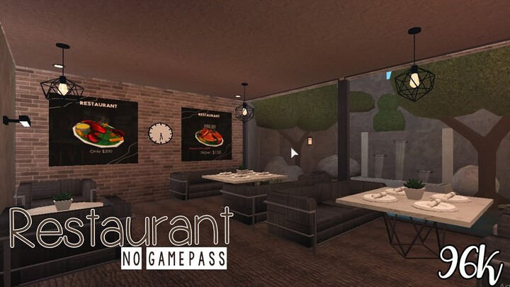 Restaurant (No Gamepass) | Bloxburg Buids