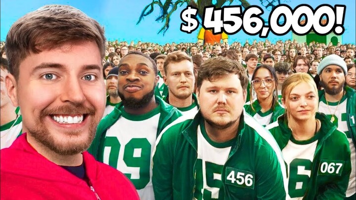 I Make A Real Squid Game For 456,000 Dollars! MrBeast