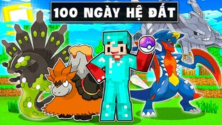 100 Ngày Sinh Tồn Trong Thế Giới Minecraft Pixelmon Nhưng Chỉ Bắt Pokemon Hệ Đất !!