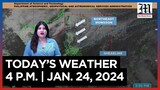 Today's Weather, 4 P.M. | Jan. 24, 2024