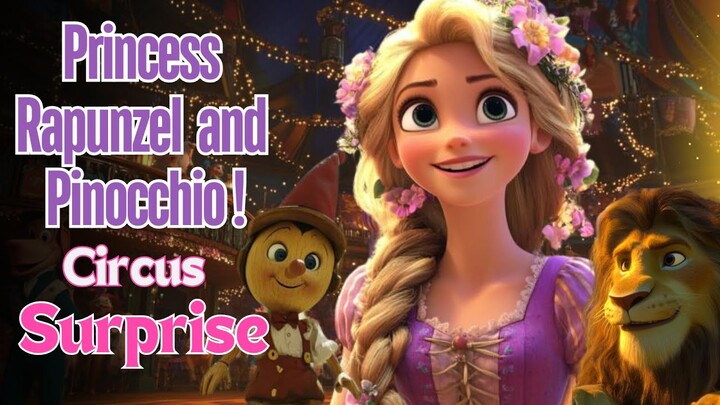 Rapunzel and Pinocchio - Circus Adventure 🎪 Best Bedtime Stories for Kids | Fairytale in English