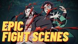 Top 10 Most Epic Fight Scenes From Demon Slayer (Season 1)