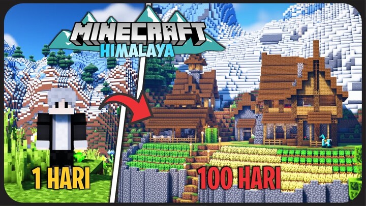 100 Hari di Minecraft Tapi di Pegunungan Himalaya ! - Desa di atas Gunung !