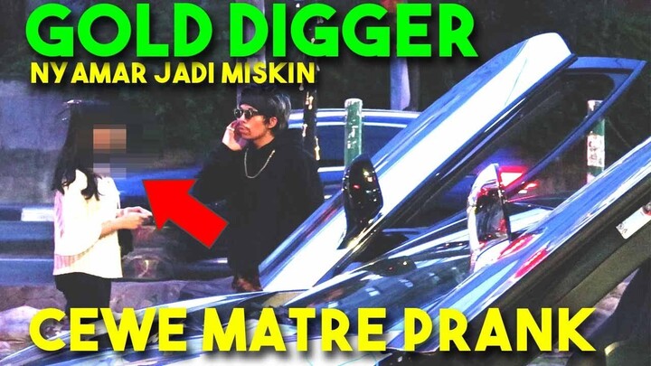 PRANK CEWE MATRE Settingan! 🤣 ENJOY! Miskin Setia kah dia? SAVAGE! (Gold Digger Prank Indonesia)