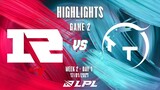 [Highlights] RNG vs. TT - Game 2 | Tuần 2 Ngày 1 | LPL Mùa Xuân 2022