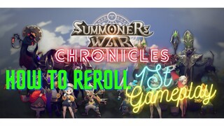 Summoners War Chronicle Cara Reroll, 1st Gameplay