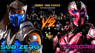 MK11 SUB-ZERO VS TRIBORG FACTION WARS!!!