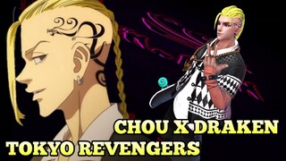 CHOU SKIN AS DRAKEN SKIN SCRIPT ANIME TOKYO REVENGERS - MOBILE LEGENDS