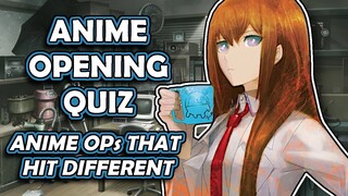 Anime Opening Quiz | (Anime Openings That Hit Different)