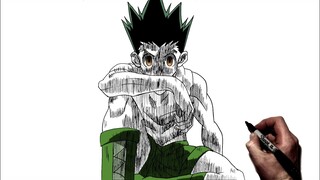 How To Draw Angry Gon | Step By Step | Hunter X Hunter