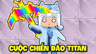 MEOWPEO THỬ THÁCH CUỘC CHIẾN ĐÀO TITAN GÁNH TEAM CỰC MẠNH TRONG MINI WORLD MINI GAME VÀ CÁI KẾT