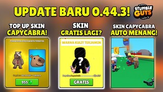 ADA SKIN GRATIS LAGI DI STUMBLE GUYS?! TOP UP BELI SKIN BARU CAPYCABRA 955 GEMS! - Stumble Guys