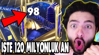 98 GEN 120 MİLYON KASTIM ! DEHŞET TOTY PAKET AÇILIMI FC Mobile