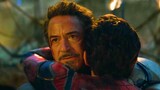 "Spider-Man's uneasy moment, not father and son but better than father and son, this is the last hug between Iron Man and Peter!"