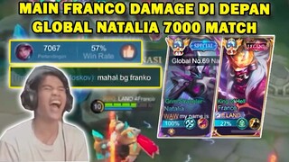 Main franco DAMAGE di depan global natalia 7 ribu match