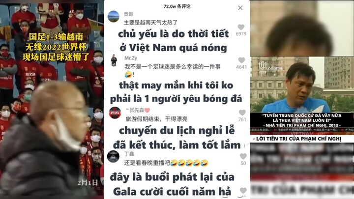 Phản ứng của Netizen Trung Quốc về trận thua 1-3 trước Việt Nam ngay mùng 1 TẾT | Bò Lạc TV