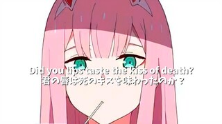 【英語/日本語字幕あり】DARLING in the FRANXX - "Kiss of Death" OP/Opening| ENGLISH Ver　【Nightcore】