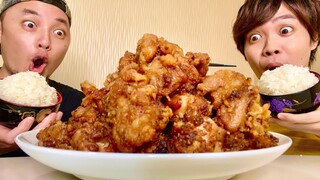 VIDEO INI MANUSIA MAKAN KARAAGE AJA