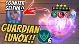 EVEN 3 STAR SELENA CAN'T 1 HIT THIS MAX GUARDIAN LUNOX !! MUST WATCH !! MAGIC CHESS MOBILE
