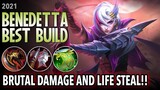DEATH OATH IS HERE!! | Benedetta Best Build in 2021 | Benedetta Gameplay and Build - Mobile Legends