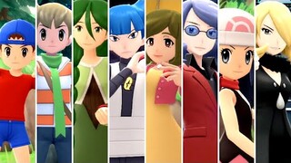 Pokémon Brilliant Diamond & Shining Pearl - All Trainer Intro Animations (HQ)