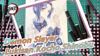 [Demon Slayer] Kocho Shinobu Painting / Spidol