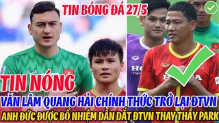 TIN  NÓNG: VĂN LÂM QUANG HẢI CHÍNH THỨC TRỞ LẠI ĐTVN, ANH ĐỨC DẪN DẮT ĐTVN THAY THẦY PARK