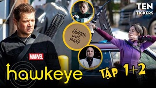 Những Tình Tiết Thú Vị Trong HAWKEYE TẬP 1-2 | Avengers Và Đời Sống Siêu Anh Hùng | Ten Tickers