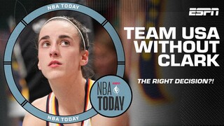 THE RIGHT DECISION ⁉️ Debating Caitlin Clark being left off Team USA's roster | NBA Today