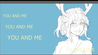 [Kobayashi's Dragon Maid handwriting] So you and me