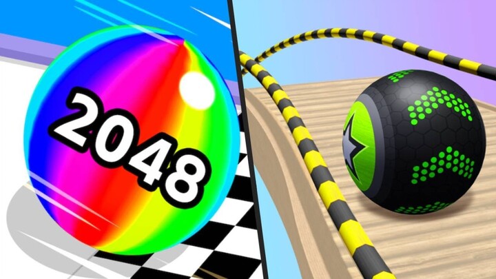 Ball run 2048 vs Going Balls - Best levels Gameplay NEW UPDATE Mobile Games - BEST android GAMES