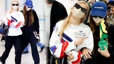 ROSÉ&LISA mengakhiri perjalanan ke luar negeri dan memasuki ICN