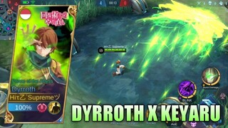 SCRIPT SKIN DYRROTH X KEYARU ANIME : REDO OF HEALER - MOBILE LEGENDS