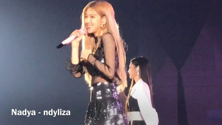 BLACKPINK NGOMONG BAHASA INDONESIA pt.2 / BLACKPINK SPEAKING ENGLISH @ JAKARTA CONCERT DAY 1 HQ