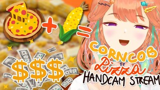 【CORNCOB PIZZA】Handcam baking stream!!! THIS IS GENIUS #kfp #キアライブ