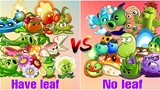 PVZ2 Team have leaf vs Team no leaf | Which Plants Team will win - MK Kids