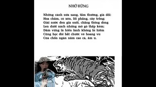 Đọc rap bài thơ Nhớ Rừng (Thế Lữ) - Học Văn không chán