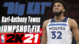 Karl Anthony Towns Jumpshot Fix NBA2K21 with Side-by-Side Comparison