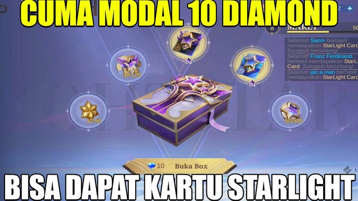 CUMA 10 DIAMOND KAMU BISA DAPAT STARLIGHT CARD DI EVENT STARLIGHT LUCKY CHEST | MOBILE LEGENDS