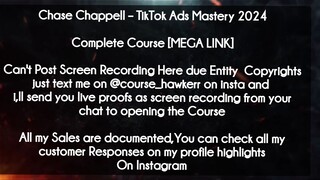 Chase Chappell  course  - TikTok Ads Mastery 2024 download