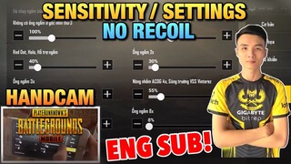 [ENG SUB] Show All Settings , ADS và Độ nhạy ghìm tâm | Phân tích chi tiết cài đặt PUBG Mobile | T98