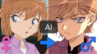 What would happen if the female character in Detective Conan became a man? AI generates real people 