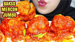 ASMR BAKSO MERCON JUMBO RAWIT IJO PEDAS PAKE NASI | ULUL ASMR INDONESIA